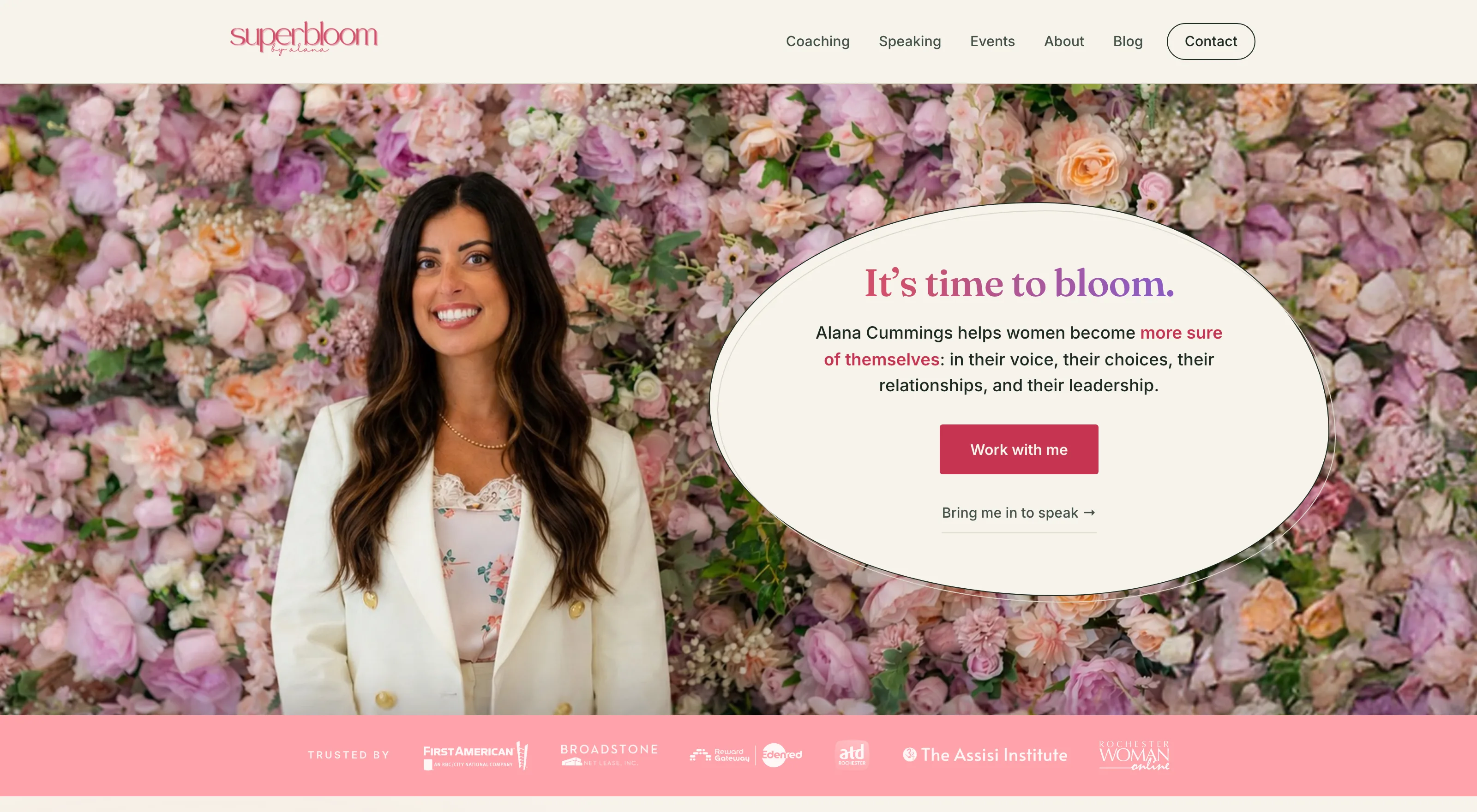 Superbloom by Alana website